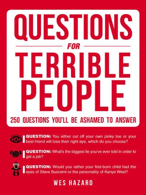 cover image of Questions for Terrible People